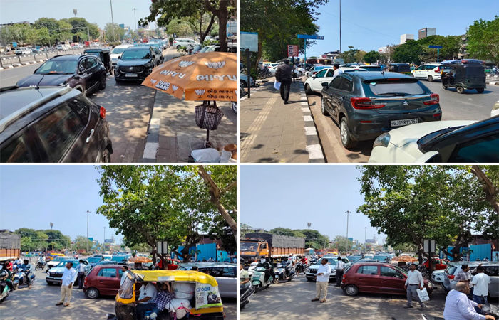 સુરતમાં કોર્પોરેટર બનાવા ઈચ્છુક દાવેદારોએ જ કર્યો નિયમોનો ઉલાળીયો :  ભાજપ કાર્યાલય બહાર જ આડેધડ વાહનોનો ખડકલો