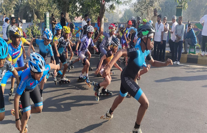 બરોડા ડિસ્ટ્રિક્ટ રોલર સ્કેટિંગ એસોસિએશન દ્વારા રોડ રેસનું આયોજન