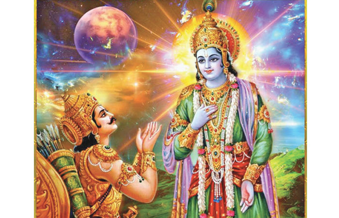 ગીતાસંદેશ માટે સત્યવાદી યુધિષ્ઠિર કે બળવાન ભીમને બદલે બાણાવળી અર્જુનને કેમ પસંદ કર્યો ?