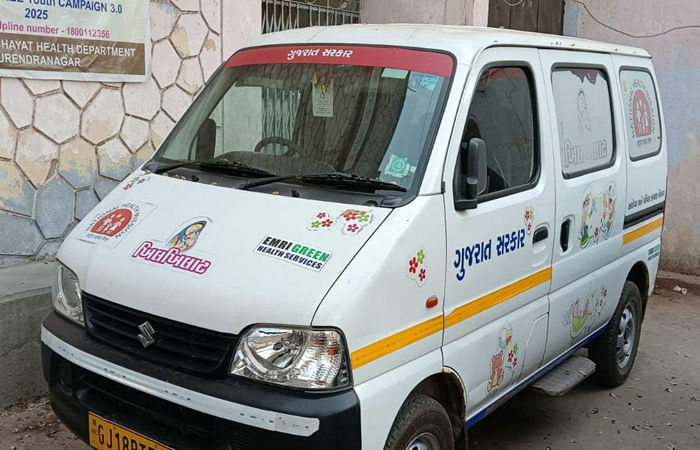 ખીલખીલાટ' વાન સેવા લખતર તાલુકામાં ગ્રાન્ટના અભાવે બંધ થઇ