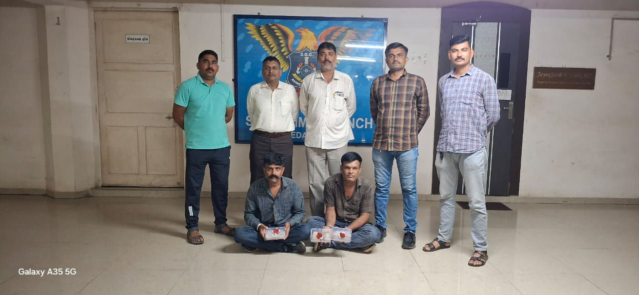 નિકોલમાં રૂપિયા ૪૯ લાખના એમ ડી ડ્રગ્સ સાથે બે યુવકોને ઝડપી લેવાયા