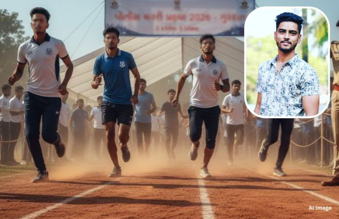 કામરેજમાં પોલીસ ભરતીની દોડમાં હાર્ટ એટેક આવતા વલસાડના યુવકનું મોત