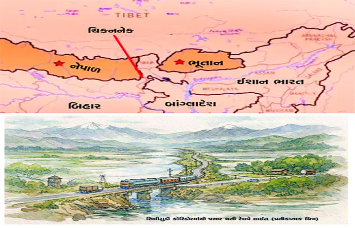 ચિકનનેક : ભારતની અંદર આવેલી 'સરહદ' પર ત્રણેય પડોશી શત્રુની મેલી નજર