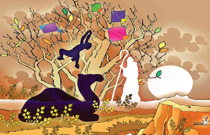 ઊંઘણશી ઊંટ                                       .