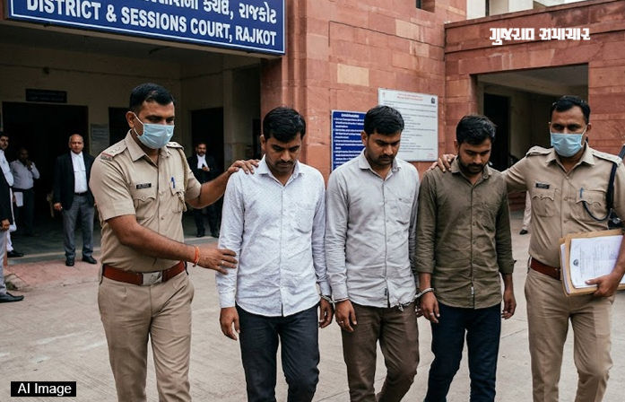 Three bank officials held in over ₹80 crore cyber fraud case in Gujarat’s Rajkot