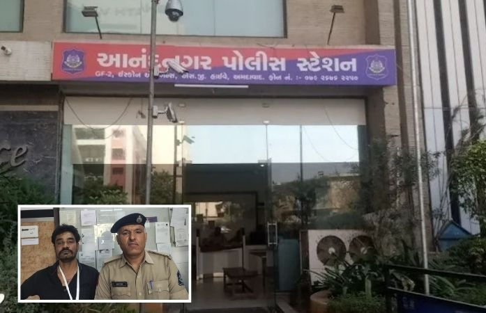 અમદાવાદના આનંદનગરમાં હેડ કોન્સ્ટેબલ પર હુમલો, આરોપીએ પોલીસ સ્ટેશનમાં ટીવી સાથે માથું ભટકાડ્યું