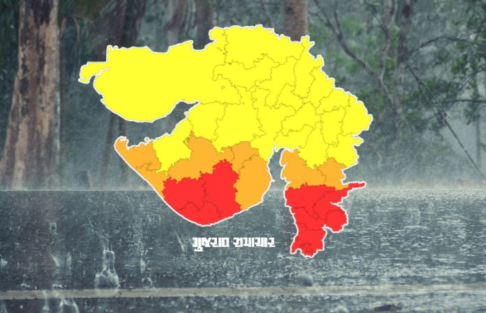 સૌરાષ્ટ્ર-દક્ષિણ ગુજરાતમાં 4 દિવસ કમોસમી ભારે વરસાદની આગાહી, આજે 8 જિલ્લામાં રેડ ઍલર્ટ