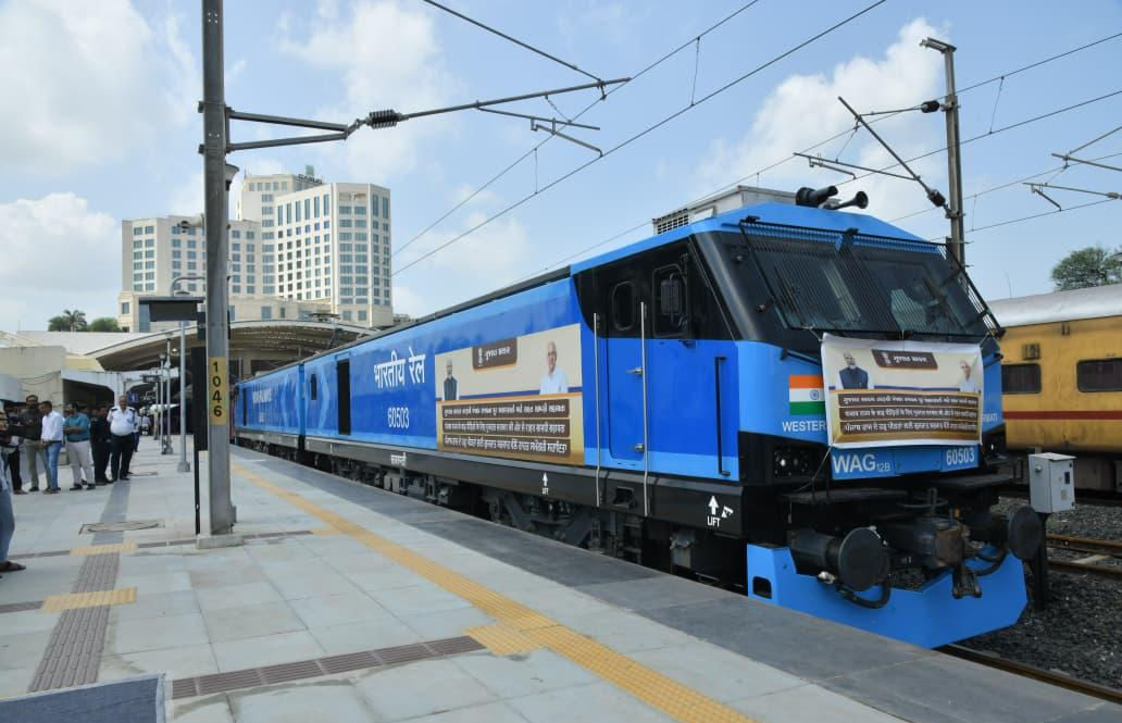 Gujarat CM Bhupendra Patel flags off special train with food and medicines to Punjab