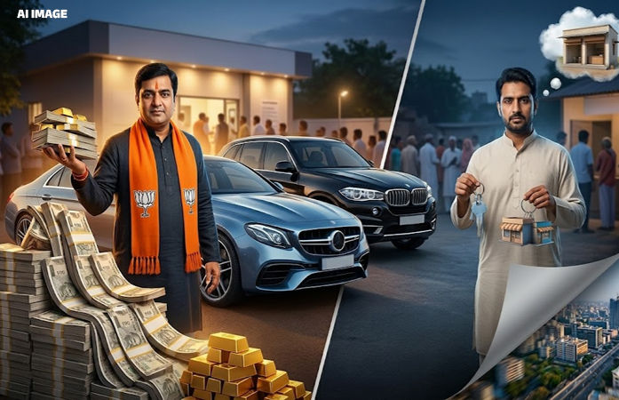 અમદાવાદમાં થલતેજના ભાજપ ઉમેદવાર હિતેશ બારોટ 109 કરોડના આસામી, શહેજાદ ખાન 3 દુકાનના માલિક