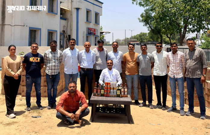 VIDEO| અમદાવાદ: ટ્રકમાં લોટના કટ્ટાની આડમાં દારૂની ખેપ, એક કરોડના મુદ્દામાલ સાથે શખસની ધરપકડ