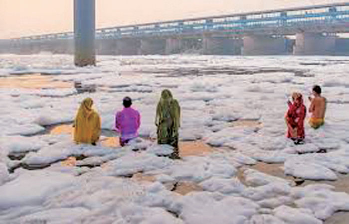 દિલ્હીમાંથી રોજ 211 મિલીયન લિટર અશુધ્ધ પાણી યમુનાની ગંદકી વધારે છે