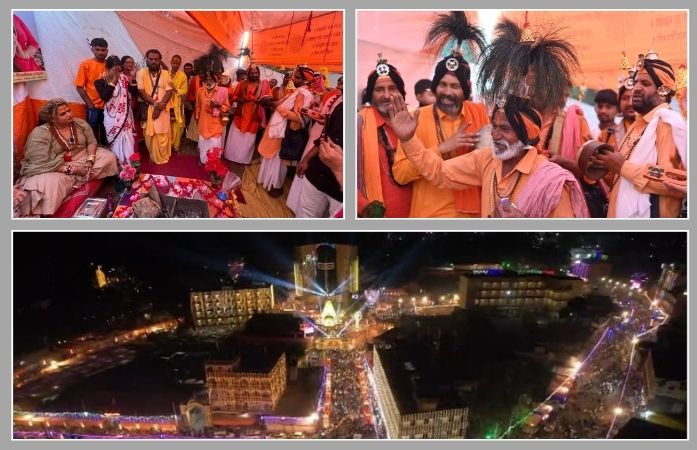 જૂનાગઢ: ભવનાથના મેળામાં અનોખી પરંપરા, નાગા સાધુઓ જેમને દક્ષિણા આપે છે તે 'જંગમ સાધુ' કોણ છે?