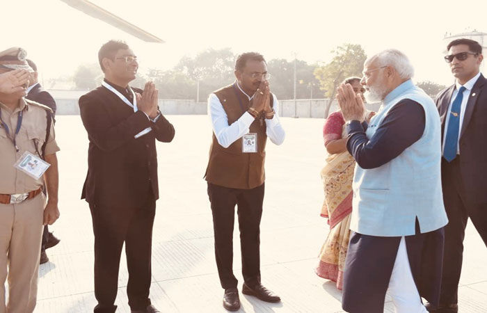 યાર્ડમાં નવનિર્મિત 26,000 ચો.મી. મેદાનનો વડાપ્રધાન માટે હેલિપેડ તરીકે ઉપયોગ થયો
