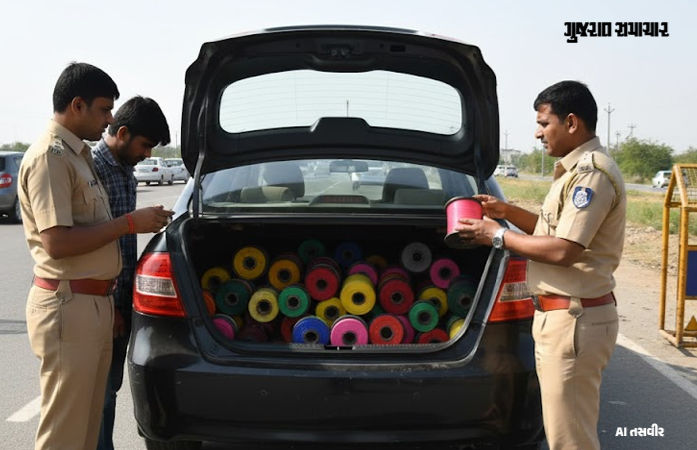 અમદાવાદ: સાણંદ પોલીસે 36,500 રૂપિયાની પ્રતિબંધિત ચાઇનીઝ દોરી જપ્ત કરી, કિશોરની અટકાયત