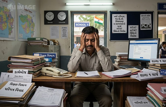 શિક્ષણ વિભાગનો નવો પરિપત્ર વિવાદમાં: HTAT મુખ્ય શિક્ષક સંઘની મુખ્યમંત્રીને રજૂઆત