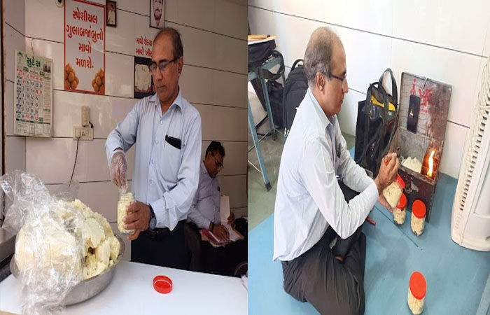 ચંદની પડવાના તહેવારને લઈને સુરત પાલિકાએ માવાના સેમ્પલ લેવાનું શરૂ કર્યું