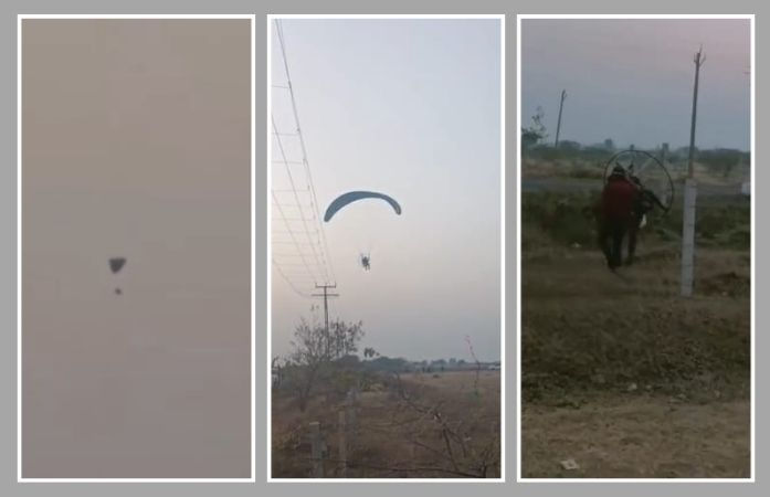 જામનગરમાં પેરાશૂટ લઈને ઊડતો યુવક સીધો વીજ વાયર પર ભટકાયો! 100 ફૂટથી નીચે પડ્યો છતાં બચી ગયો