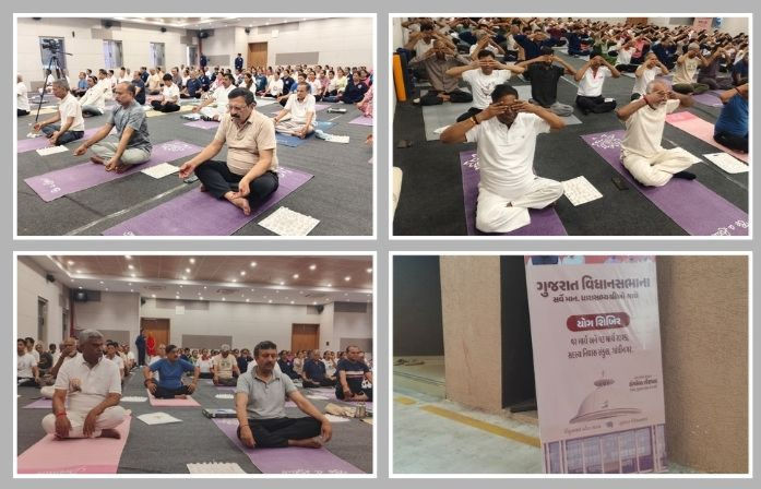 Only 25 of 181 Gujarat MLAs attend Yoga Camp in Gandhinagar