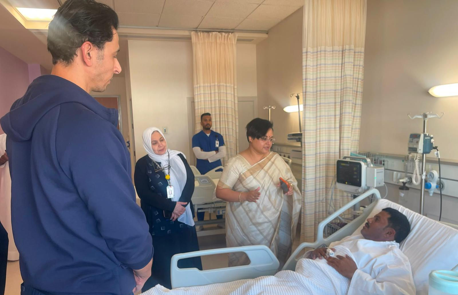 Indian Ambassador visits Indians injured in Kuwait Airport attack