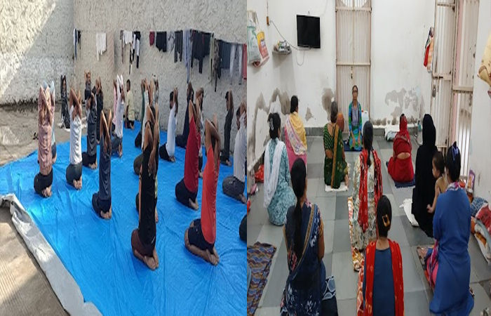 જામનગરની જિલ્લા જેલમાં યોગ કાર્યક્રમ યોજાયો : બંદીવાનો દ્વારા યોગ કરાયા