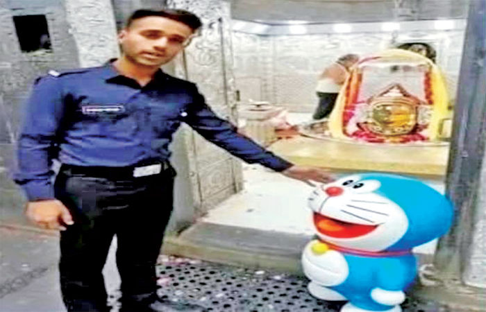 ઉજ્જૈનમાં મહાકાલના મંદિરમાં ડોરેમોનને દર્શન કરતો બતાવાતા વિવાદ, AI દ્વારા બનાવ્યો હતો VIDEO