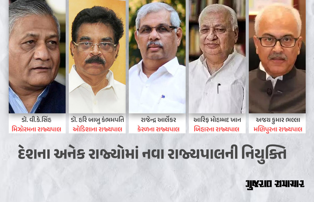 દેશના પાંચ રાજ્યોમાં રાજ્યપાલોની નિયુક્તિ, રાષ્ટ્રપતિએ રઘુબર દાસનું રાજીનામું સ્વીકાર્યું