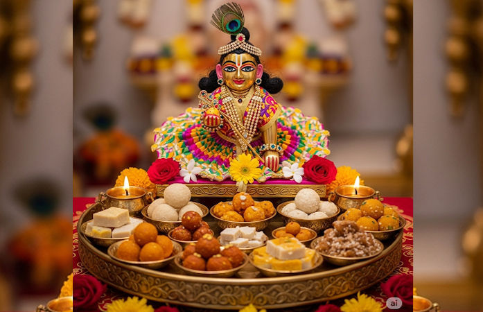 જન્માષ્ટમી પર લડ્ડુ ગોપાલને માખણ મિસરીની સાથે આ 5 વસ્તુઓનો પણ ભોગ ધરાવો, જાણો શ્રી કૃષ્ણનો પ્રિય ભોગ