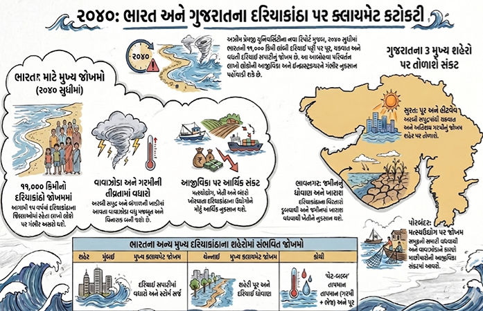 પૂર, વાવાઝોડું અને કાળઝાળ ગરમી..., ક્લાયમેટ ચેન્જના કારણે સુરત સહિત ગુજરાતના 3 શહેરો પર સંકટ!
