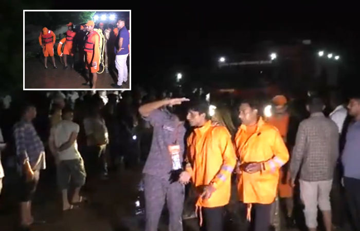 10 people rescued from Morbi waters after tractor trolley with 17 overturns
