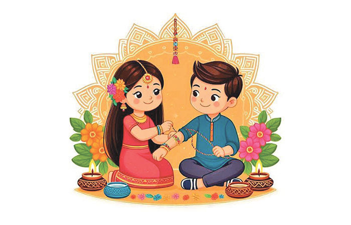 રક્ષાબંધન શ્રાવણ સુદ 15                                 .