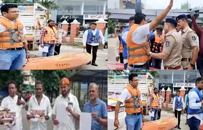 વિશ્વામિત્રી પ્રોજેક્ટની કામગીરીમાં ભ્રષ્ટાચાર મુદ્દે વિજિલન્સની તપાસની માંગ સાથે કલેકટર અને કોર્પોરેશન ખાતે મોરચા