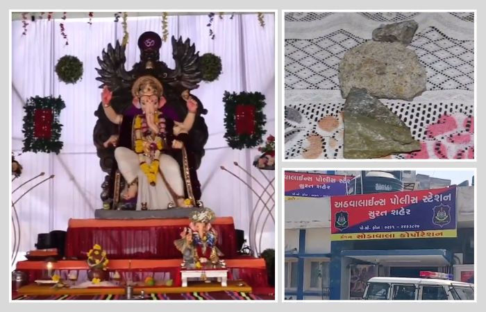 વાતનું વતેસર: સુરતમાં ગણેશ પંડાલ પર પથ્થરમારાની ઘટના ખોટી સાબિત થઈ, સત્ય જાણી પોલીસને હાશકારો થયો