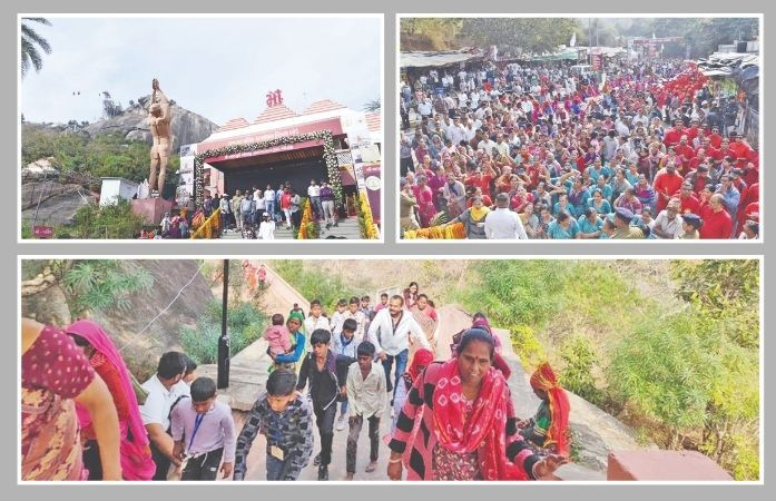 અંબાજીમાં 51 શક્તિપીઠ પરિક્રમા મહોત્સવ: પહેલા દિવસે 1 લાખથી વધુ માઈભક્તો ઉમટ્યા