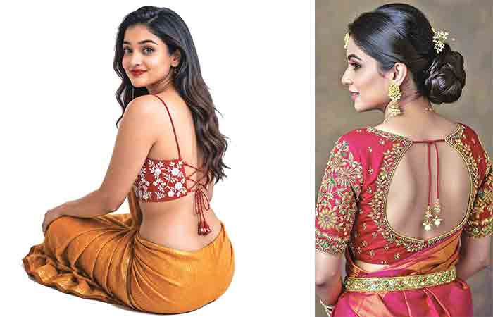 બ્લાઉઝ ડિઝાઈનમાં નવો ટ્રેન્ડ : બેકમાં પણ બોલ્ડ