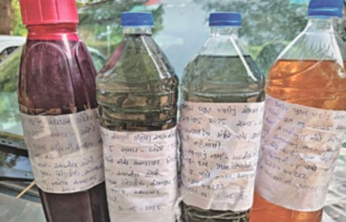 Sabarmati River shows multi-coloured pollution despite court orders