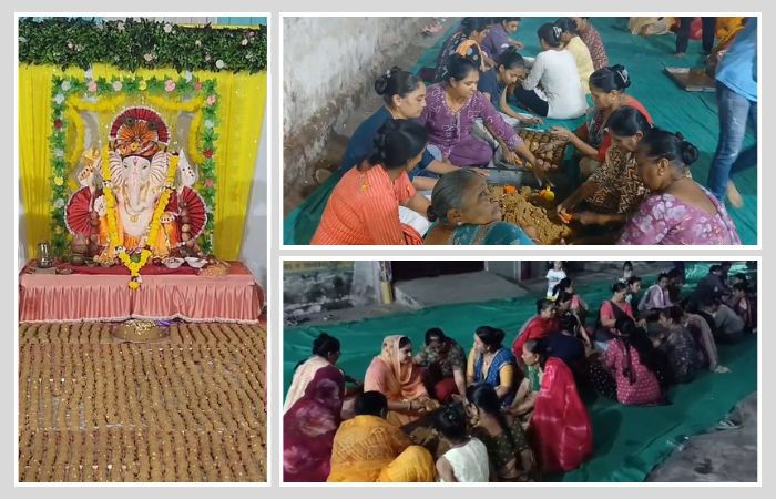 જામનગરમાં ગણપતિ દાદાને ધરાવાયો 17,551 લાડુનો મહાભોગ, સતત 21 વર્ષથી ચાલતી પરંપરા યથાવત્