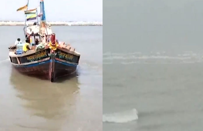 અરબી સમુદ્રમાં ઉનાની 'સૂરજ સલામતી' નામની બોટ ડૂબી, 8 માછીમારોનું રેસ્ક્યુ, ગીર સોમનાથમાં દરિયો થયો તોફાની