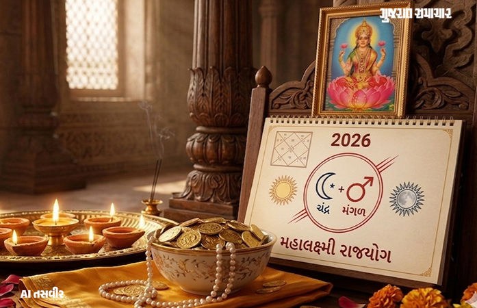 ચંદ્ર-મંગળની યુતિથી મહાલક્ષ્મી રાજયોગનું નિર્માણ, ત્રણ રાશિના જાતકો પર થશે ધન વર્ષા
