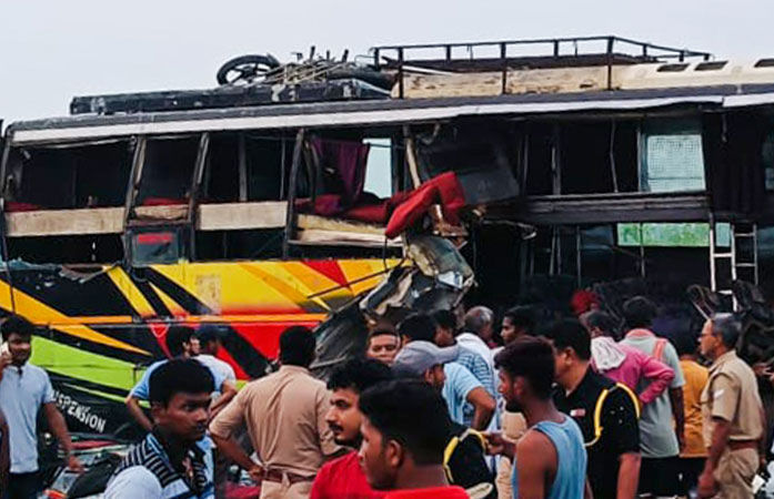Ahmedabad-Vadodara Expressway accident: Six die as truck rams parked luxury bus