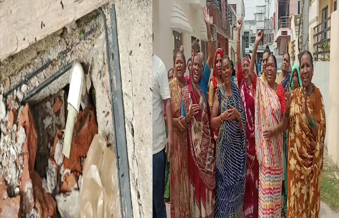 વડોદરાના  આજવા રોડની ચંચળબા પાર્ક સોસાયટીમાં પાણીની તંગી વચ્ચે અન્ય સોસાયટીને પાણીની લાઈન આપવાની પેરવી થતા રહીશોમાં આક્રોશ