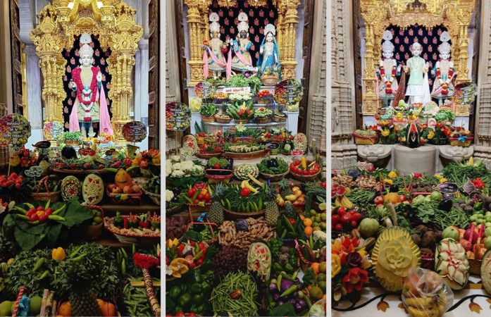 અમદાવાદ: પ્રબોધિની એકાદશીએ શાહીબાગ BAPS મંદિરમાં યોજાયો શાકોત્સવ