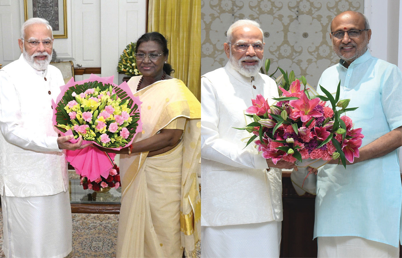 દિવાળીની શુભકામના : PM મોદીએ રાષ્ટ્રપતિ  દ્રૌપદી મુર્મૂ અને ઉપરાષ્ટ્રપતિ સાથે કરી મુલાકાત