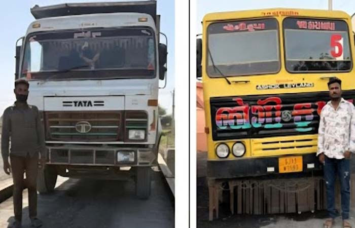 જામનગર જિલ્લાના જોડીયા પંથકમાંથી  રેતીની ગેરકાયદે હેરાફેરી કરતા બે ડમ્પર ઝડપાયા