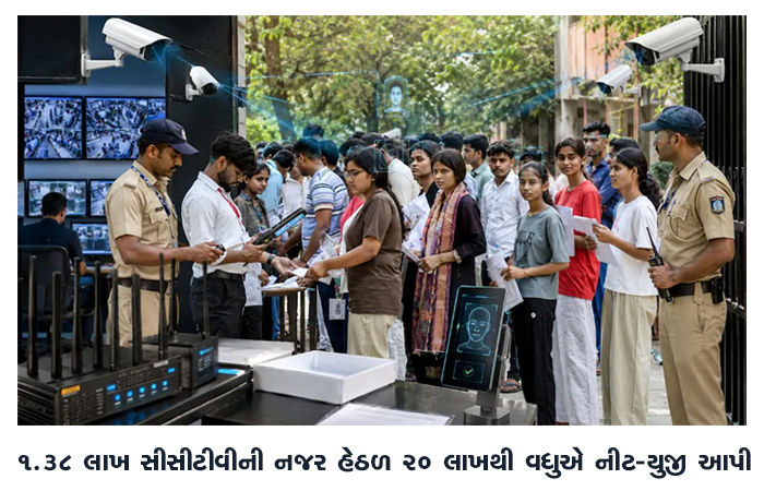 1.38 લાખ સીસીટીવીની નજર હેઠળ 20 લાખથી વધુએ નીટ-યુજી આપી