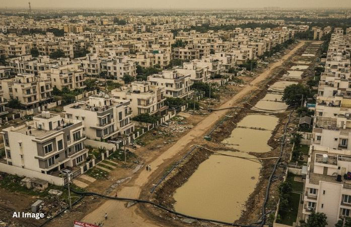 વટવામાં AMCનું અણઘડ આયોજન, અઢી-ત્રણ કરોડના બંગલા અને 30-40 લાખના ફ્લેટના ડ્રેનેજ કનેક્શન ગેરકાયદે!