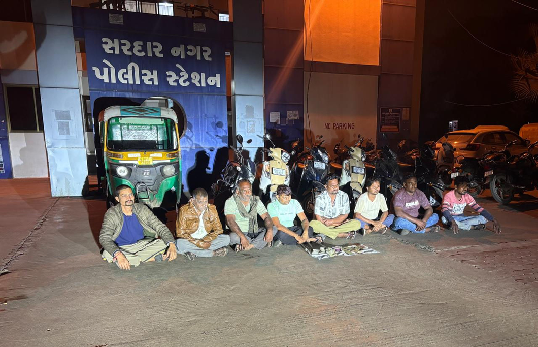 Eight arrested, ₹4.8 lakh seized in gambling raid near Ramapir Temple in Ahmedabad