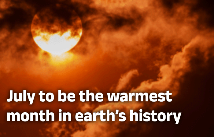 July set to be world's warmest month on record: scientists