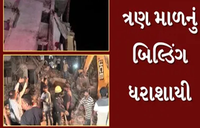 આનંદનગરની દુર્ઘટનામાં કાટમાળ તળે દબાયેલા પિતાનો બચાવ, પુત્રનું મોત