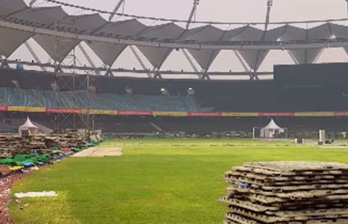Debris and damage at Delhi’s JLN stadium after Diljit Dosanjh’s ‘Dil-luminati’ concert
