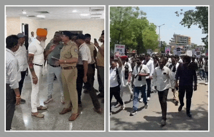 પોલીસ જ પોલીસને બચાવે છે? ગીતા રાજપુરોહિતના મોત મામલે અમદાવાદમાં કરણી સેનાના ઉગ્ર દેખાવો!